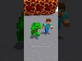 Steve And Mikey JJ Running Away From Lava Boulder With His Girlfriends