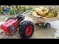 How To Make RC Mini Power Tiller Agricultural Tractor DIY Tractor Deliver Banana Keepvilla