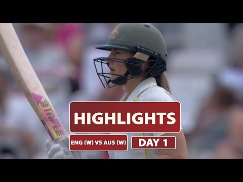 One-Off Test - Day 1 | Highlights | Women's Ashes | England vs Australia | 22nd June 2023
