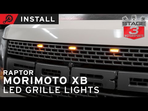 10-14 Raptor Morimoto XB LED Grille Light Install