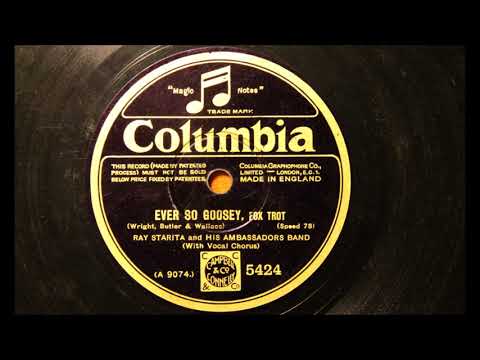 Ever So Goosey - Ray Starita and his Ambassadors' Band (1929)
