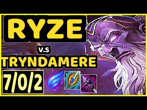 XKENZUKE (RYZE) vs TRYNDAMERE - 7/0/2 KDA MID CHALLENGER GAMEPLAY - EUW