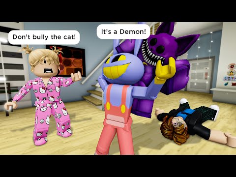 CATNAP & JAX BECOME MY PETS 🐱 Roblox Brookhaven 🏡 RP - Funny Moments