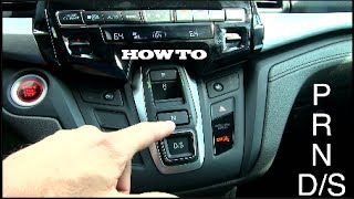How to - New 2018 Honda Odyssey | Gear Shifter Buttons - Park, Reverse, Neutral & Drive - Review