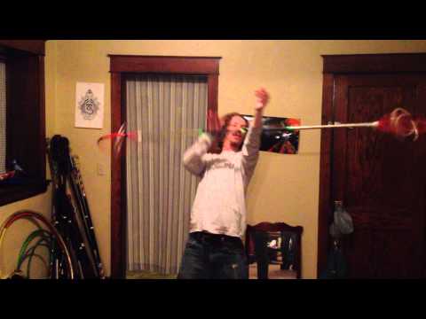 Gyro hoop dragon staff prototype