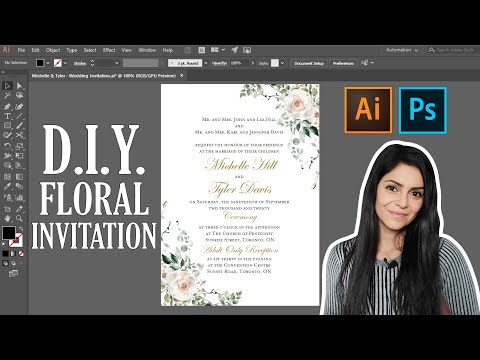 Create Wedding Invitation Cards in Illustrator: Start...