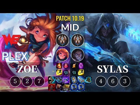 WE Plex Zoe vs Sylas Mid - KR Patch 10.19