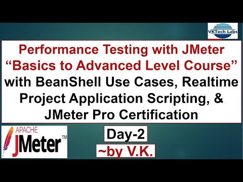 JMeter - Basics2Advanced with BeanShell/JSR223 & Realtime Project - Day-2 - Ping @ 7291923030 to Buy
