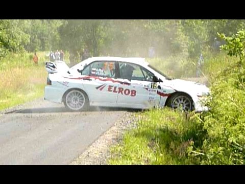 GRB Wypadek załogi Grzegorz Dul/Paweł Drahan (Mitsubishi Lancer Evo IX)