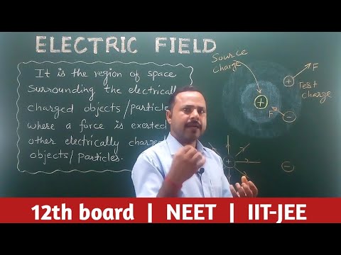 9. Electric field and Electric field intensity | Class 12th | physics notes #cbse