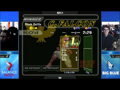 NGPU 21 SSBM - Klaps (C. Falcon) vs. Spiff (Sheik) - Melee WR3