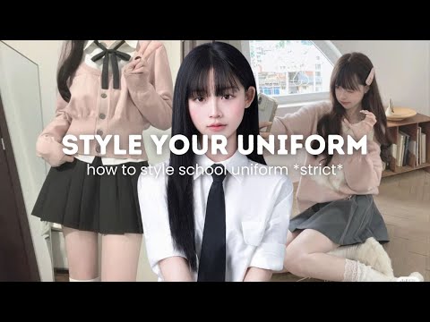 how to style school uniform in strict school 👗✨ (chic girl guide)