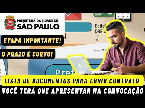 City of São Paulo Prefecture: See the list of documents needed to open a contract.
