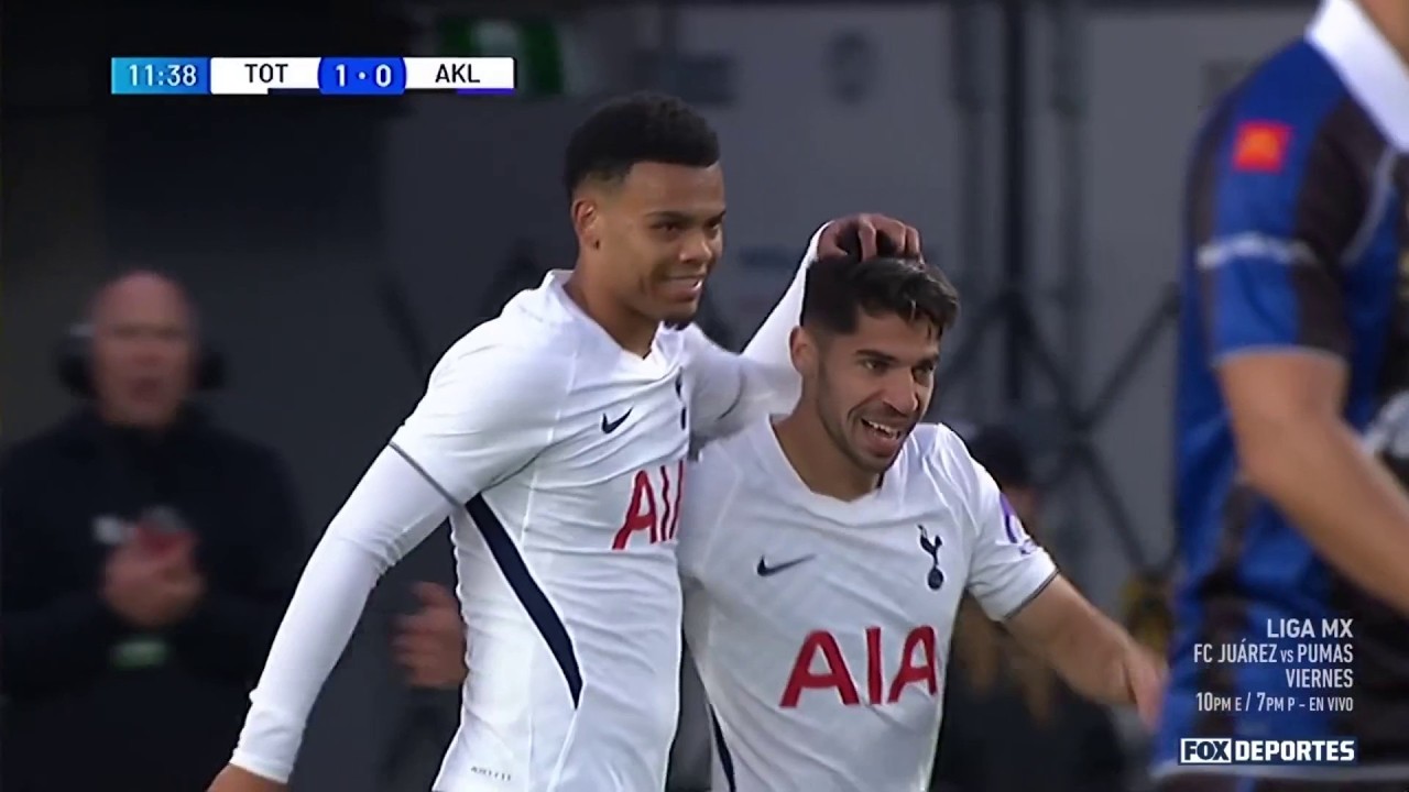 😎 GOL Dane Scarlett | Tottenham 1-0 Aukland FC | Amistoso Internacional de Clubes