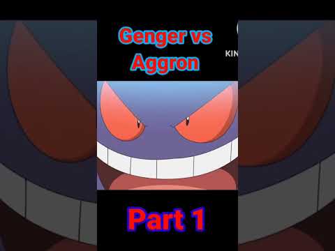 gengar vs aggron part 1 #pokemon #shorts #genger
