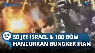 Detik-Detik Serangan Israel Ke Pusat Komando Strategis Iran: 100 Bom Diledakkan