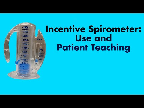Incentive Spirometer: Use and Patient Teaching