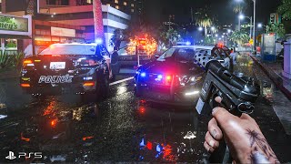 ⁴ᴷ⁶⁰ GTA 6 PS5 Graphics!? Heist & Police Chase Action Gameplay! Ray Tracing Graphics / GTA V Mod
