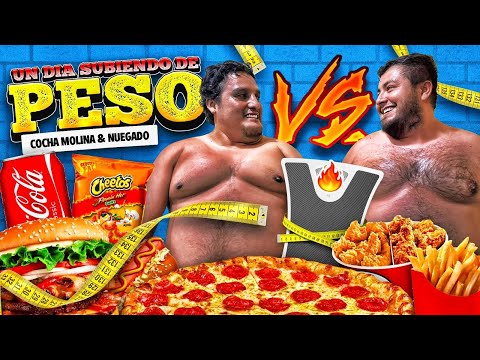 🔥RETO UN DIA SUBIENDO DE PESO CON EL CREW RETOJORJAIS, COCHA VS NUEGADO🔥