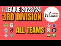 I-League 3rd Division 2023/24 All Teams and Groups | Dempo SC ARA FC Diamond Harbour Sporting Goa