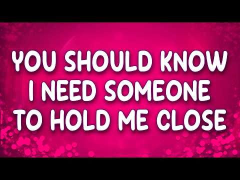 Dua Lipa - You should know I need someone to hold me close (Training Season) (Lyrics)
