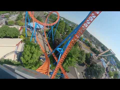 On-ride point of view of Fahrenheit