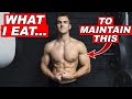 What I Eat in a Day to Maintain my Physique **not tracking calories**