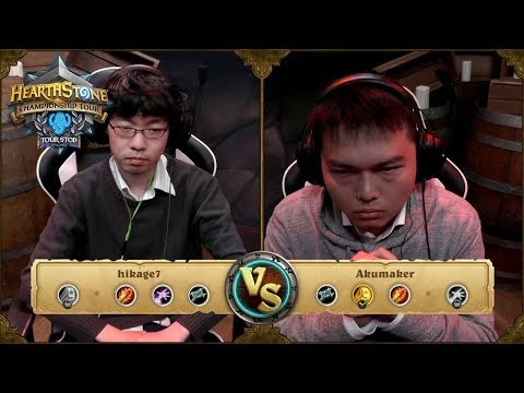 Hearthstone Championship Tour Sydney Stop 2018 | hikage7 (Japan) vs. Akumaker (Australia) - DAY 1