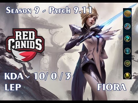 RED Lep  Fiora  vs Riven Top   Patch 9.11 BR Ranked