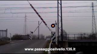 preview picture of video 'level crossing in Rezzato + 3d'