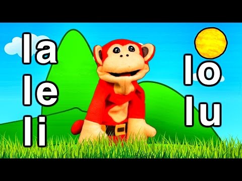 Sílabas la le li lo lu - El Mono Sílabo - Videos Infantiles - Educación para Niños #