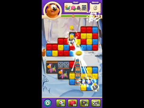 Toon Blast Level 7724 - NO BOOSTERS 🐻🐺🐱 | SKILLGAMING ✔️