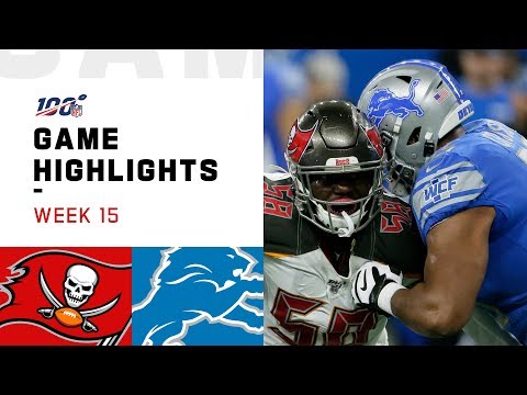 Buccaneers vs. Lions Week 15 Highlights | NFL 2019