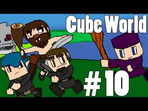 Cube World (Alpha) Co-op w/ Mischief & The Party Crew Part 10 - Grabbing Everything