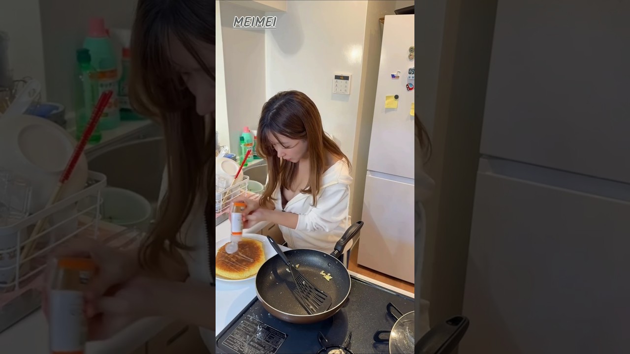 はちみつをとろ〜りかけて完成🐝🍯 #初投稿