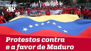 Protestos contra e a favor de Maduro
