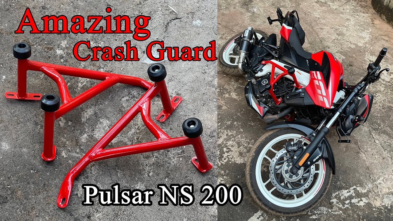 Watch video Amazing Crash Guard i Installed in My Pulsar NS 200 Now Amazing Crash Guard i Installed in My Pulsar NS 200