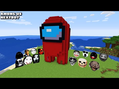 SURVIVAL AMONG US HOUSE WITH 100 NEXTBOTS in Minecraft - Gameplay - Coffin Meme
