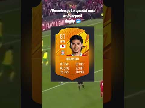 Minamino got a special card 🇯🇵🥶