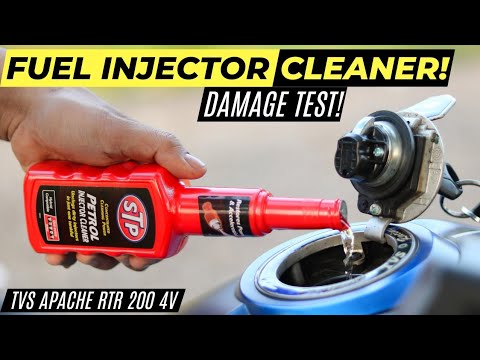NEW STP FUEL INJECTOR CLEANER REVIEW 2022 TVS APACHE RTR 200 PETROL INJECTOR CLEANER QUANTITY & TIME