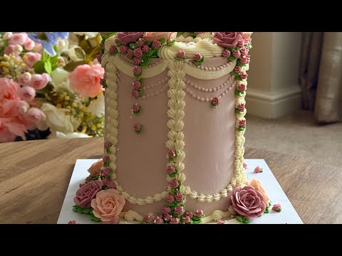 Decorate the prettiest Nikkah cake with me💜🌸🌷🌱✨