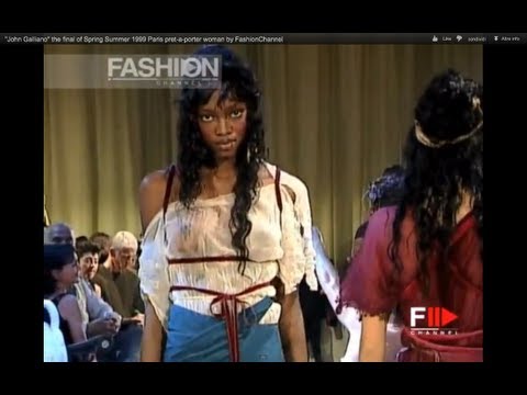 "John Galliano" the final of Spring Summer 1999 Paris pret-a-porter woman by FashionChannel