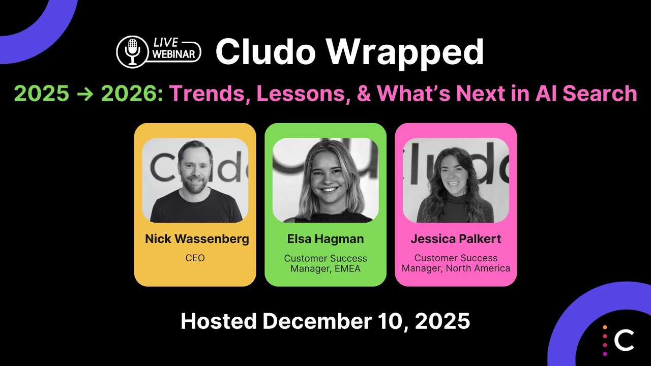Cludo Wrapped 2025 webinar