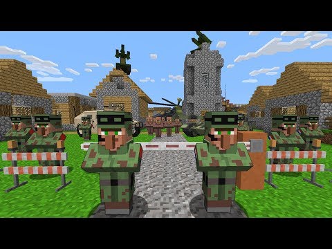 Minecraft Battle - NOOB vs PRO : WHAT MILITARY HIDE IN THIS VILLAGE? (Animation)