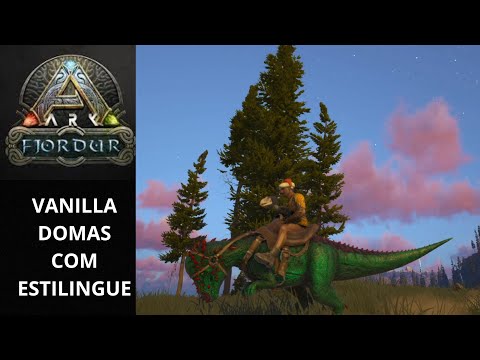 Ark- Fjordur VANILLA DESAFIO - Domando Uma Criatura Muito INcrivel