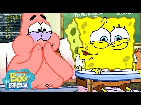 El reto definitivo de "Intenta no reírte" con Bob Esponja 🥴 | Bob Esponja en Español