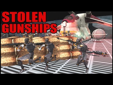 Disguised Gunships Board Clone Ship! - Men of War: Star Wars Mod Battle Simulator