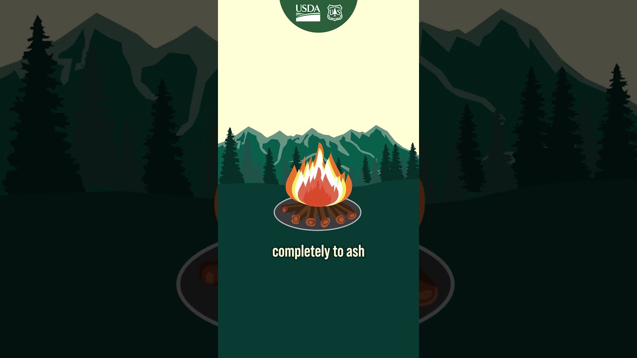 Smokey Bear Campfire Safety Steps