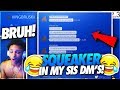 THIS SQUEAKER SAID HES IN MY SIS DMS ! TRASH TALKING SQEAKER EXPOSED NBA 2K17! ( HES HILARIOUS)