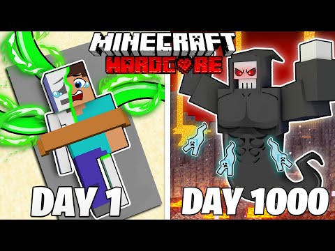 FoZo Movies - I Survived 1000 Days as DEATH In Hardcore Minecraft: Full Story